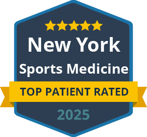 New York Sports Medicine Top Patient Rated 2025 badge